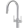 Riobel Lateral 1.8 GPM Single Hole Pull Down Kitchen Faucet Stainless Steel