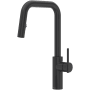 Riobel Lateral 1.8 GPM Single Hole Pull Down Kitchen Faucet Black