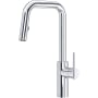 Riobel Lateral 1.8 GPM Single Hole Pull Down Kitchen Faucet Chrome