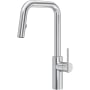 Riobel Lateral 1.8 GPM Single Hole Pull Down Kitchen Faucet Stainless Steel