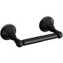 Riobel Momenti Wall Mounted Spring Bar Toilet Paper Holder Black