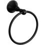 Riobel Momenti 6-1/4" Wall Mounted Towel Ring Black