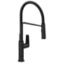 Riobel Mythic 1.8 GPM Single Hole Pre-Rinse Pull Down Kitchen Faucet Black