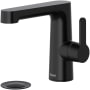 Riobel Nibi 1.2 GPM Single Hole Bathroom Faucet with Pop-Up Drain Assembly Black