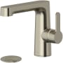 Riobel Nibi 1.2 GPM Single Hole Bathroom Faucet with Pop-Up Drain Assembly Brushed Nickel