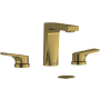 Riobel Ode 1.2 GPM Widespread Bathroom Faucet Brushed Gold