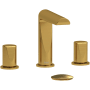 Riobel Parabola 1.2 GPM Widespread Bathroom Faucet Brushed Gold