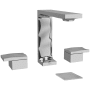 Riobel Reflet 1.2 GPM Widespread Bathroom Faucet with Pop-Up Drain Assembly Chrome