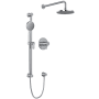 Riobel Riu Thermostatic Shower System with Shower Head and Hand Shower Chrome