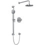 Riobel Riu Thermostatic Shower System with Shower Head and Hand Shower Chrome
