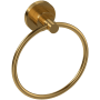 Riobel Star 6-1/4" Wall Mounted Towel Ring Brushed Gold