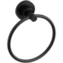 Riobel Star 6-1/4" Wall Mounted Towel Ring Black