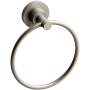 Riobel Star 6-1/4" Wall Mounted Towel Ring Brushed Nickel
