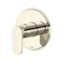 Riobel Arca Three Independent Function Thermostatic Valve Trim Only with Single Lever Handle and Integrated Diverter - Less Rough In Polished Nickel