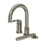 Riobel Authentica Deck Mounted Roman Tub Filler with Built-In Diverter - Includes Hand Shower Brushed Nickel