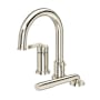 Riobel Authentica Deck Mounted Roman Tub Filler with Built-In Diverter - Includes Hand Shower Polished Nickel