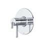 Riobel Authentica Two Function Thermostatic Valve Trim Only with Single Lever Handle and Integrated Diverter - Less Rough In Chrome