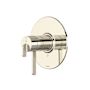 Riobel Authentica Two Function Thermostatic Valve Trim Only with Single Lever Handle and Integrated Diverter - Less Rough In Polished Nickel