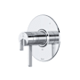 Riobel Authentica Five Function Thermostatic Valve Trim Only with Single Lever Handle and Integrated Diverter - Less Rough In Chrome