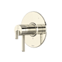 Riobel Authentica Five Function Thermostatic Valve Trim Only with Single Lever Handle and Integrated Diverter - Less Rough In Polished Nickel