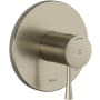 Riobel Edge Two Independent Function Thermostatic Valve Trim Only with Single Lever Handle and Integrated Diverter - Less Rough In Brushed Nickel
