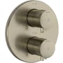 Riobel Edge Six Function Thermostatic Valve Trim Only with Dual Lever Handles and Integrated Diverter - Less Rough In Brushed Nickel