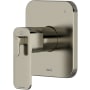 Riobel Equinox Three Independent Function Thermostatic Valve Trim Only with Single Lever Handle and Integrated Diverter - Less Rough In Brushed Nickel