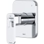 Riobel Equinox Three Independent Function Thermostatic Valve Trim Only with Single Lever Handle and Integrated Diverter - Less Rough In Chrome