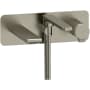 Riobel Fresk Wall Mounted Tub Filler with Built-In Diverter - Includes Hand Shower Brushed Nickel