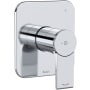 Riobel Fresk Three Independent Function Thermostatic Valve Trim Only with Single Lever Handle and Integrated Diverter - Less Rough In Chrome