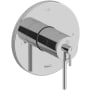 Riobel GS Two Independent and One Shared Function Thermostatic Valve Trim Only with Single Lever Handle and Integrated Diverter - Less Rough In Chrome