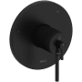 Riobel GS Three Independent Function Thermostatic Valve Trim Only with Single Lever Handle and Integrated Diverter - Less Rough In Black