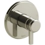 Riobel Momenti Two Independent Function Thermostatic Valve Trim Only with Single Lever Handle and Integrated Diverter - Less Rough In Polished Nickel