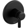 Riobel Momenti Three Independent, Two Shared Function Thermostatic Valve Trim Only with Single Lever Handle and Integrated Diverter - Less Rough In Black