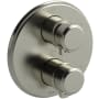 Riobel Momenti Six Function Thermostatic Valve Trim Only with Dual Lever Handles and Integrated Diverter - Less Rough In Brushed Nickel