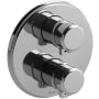 Riobel Momenti Six Function Thermostatic Valve Trim Only with Dual Lever Handles and Integrated Diverter - Less Rough In Chrome
