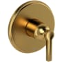 Riobel Momenti Pressure Balanced Valve Trim Only with Single Lever Handle - Less Rough In Brushed Gold