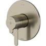 Riobel Nibi Two Independent and One Shared Function Thermostatic/Pressure Balanced Valve Trim Only with Single Lever Handle and Integrated Diverter - Less Rough In Brushed Nickel