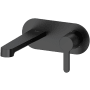 Riobel Nibi 1.2 GPM Wall Mounted Mini-Widespread Bathroom Faucet Black