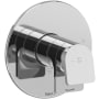 Riobel Ode Two Independent Function Thermostatic Valve Trim Only with Single Lever Handle and Integrated Diverter - Less Rough In Chrome