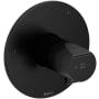 Riobel Parabola Three Independent Function Thermostatic Valve Trim Only with Single Knob Handle and Integrated Diverter - Less Rough In Black