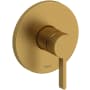 Riobel Paradox Pressure Balanced Valve Trim Only with Single Lever Handle - Less Rough In Brushed Gold