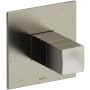 Riobel Reflet Three Independent, Two Shared Function Thermostatic Valve Trim Only with Single Knob Handle and Integrated Diverter - Less Rough In Brushed Nickel