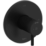 Riobel Riu Two Independent and One Shared Function Thermostatic Valve Trim Only with Single Lever Handle and Integrated Diverter - Less Rough In Black