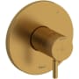 Riobel Riu Three Independent, Two Shared Function Thermostatic Valve Trim Only with Single Lever Handle and Integrated Diverter - Less Rough In Brushed Gold