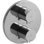 Riobel Riu Six Function Thermostatic Valve Trim Only with Dual Lever Handles and Integrated Diverter - Less Rough In Chrome