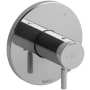 Riobel Riu Three Independent Function Thermostatic Valve Trim Only with Single Lever Handle and Integrated Diverter - Less Rough In Chrome
