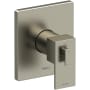 Riobel Kubik Three Independent, Two Shared Function Thermostatic Valve Trim Only with Single Lever Handle and Integrated Diverter - Less Rough In Brushed Nickel