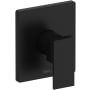 Riobel Kubik Pressure Balanced Valve Trim Only with Single Lever Handle - Less Rough In Black