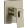 Riobel Zendo Two Independent Function Thermostatic Valve Trim Only with Single Lever Handle and Integrated Diverter - Less Rough In Brushed Nickel